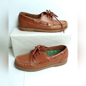 Natural Sport 6.5M Caramel 3 Eye Boat Shoes Endlessly Wearable Versatile Ugly